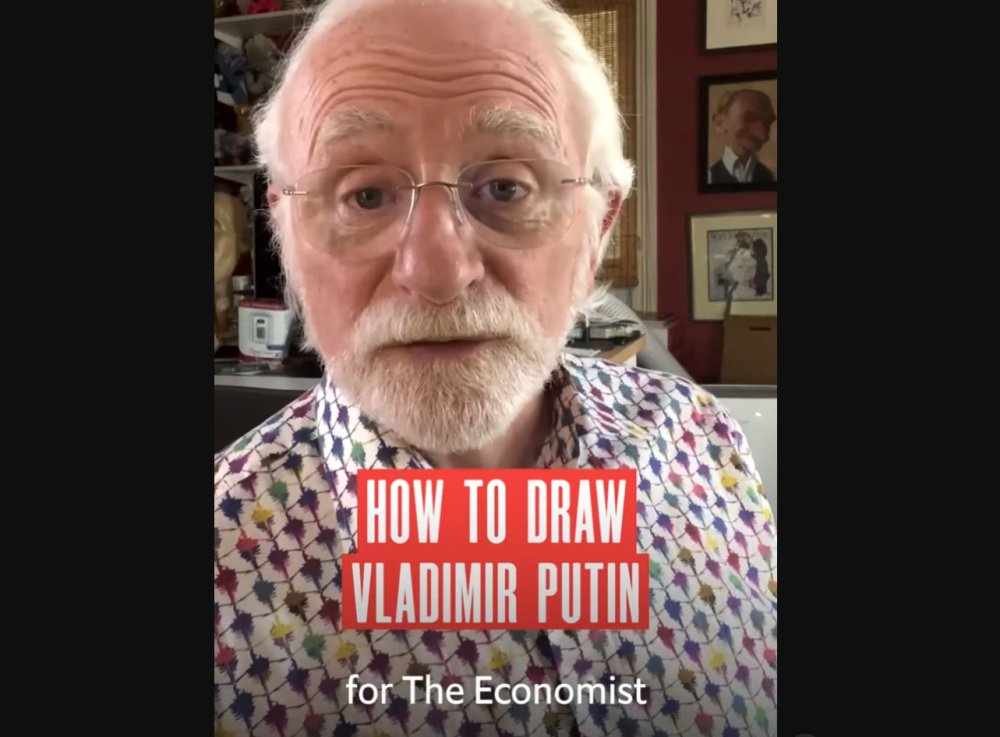 How to draw Vladimir Putin